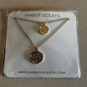 Amber Sceats double coin necklace